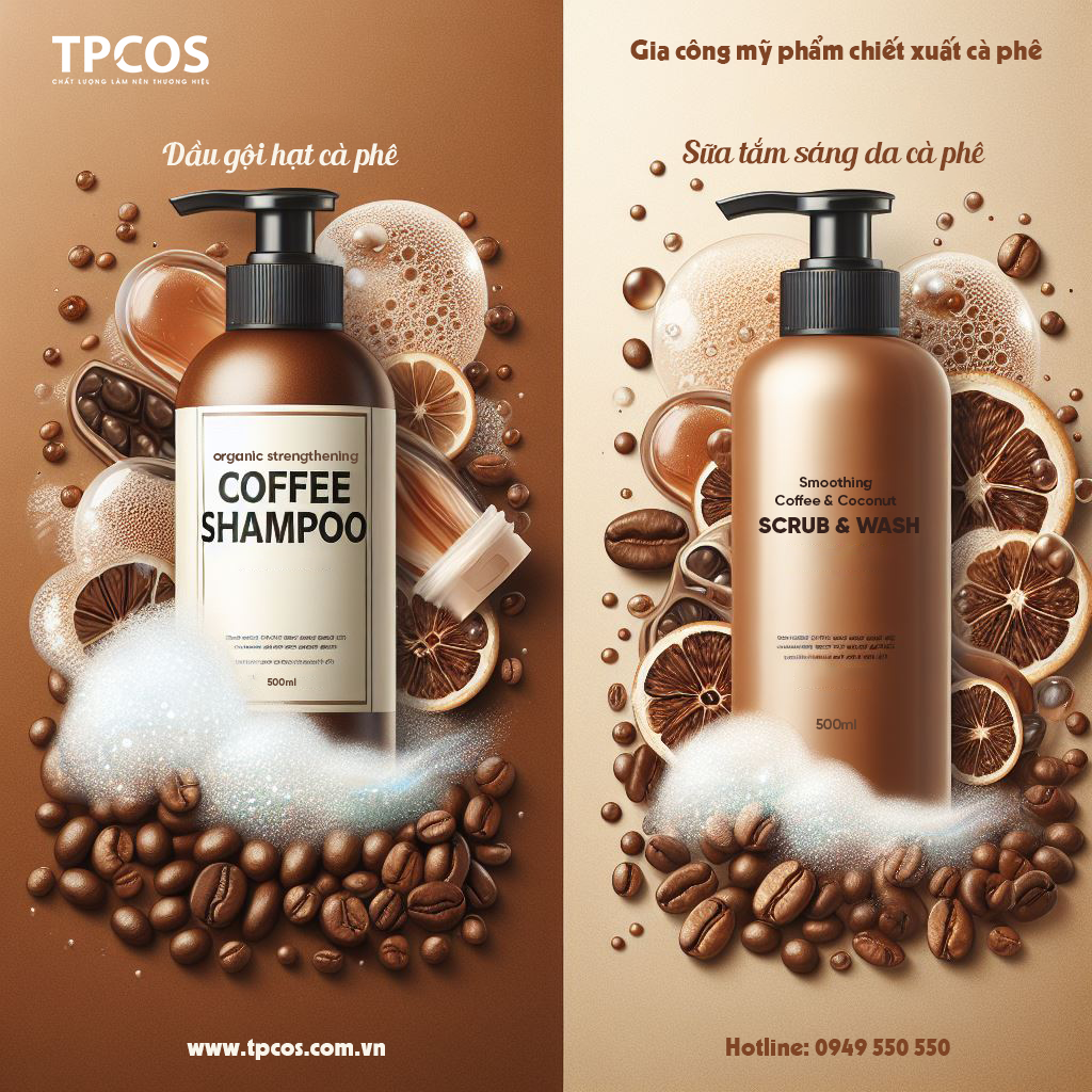 GIA CÔNG MỸ PHẨM CHIẾT XUẤT HẠT CÀ PHÊ